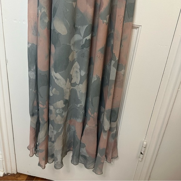 Show Me Your Mumu Jess Ruffle Midi Wrap Ruffle Dress Floral Sage Cocktail Small - Picture 11 of 13